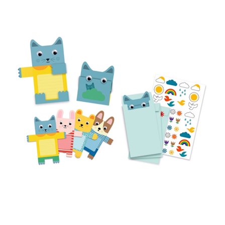 Kutsukortit lapsille, Cuddly toys -kutsukortit - Djeco