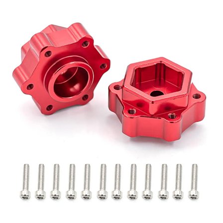 Hex-omvandlare Hex-huvudkoppling breddad på ena sidan 5mm 2st Ersättning för LOSI 1/8 LMT SOLID AXLE 4WD RC-bil