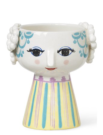 Bjørn Wiinblad | Eva Lysestage H9.5 Cm Lys Blå | ONE SIZE