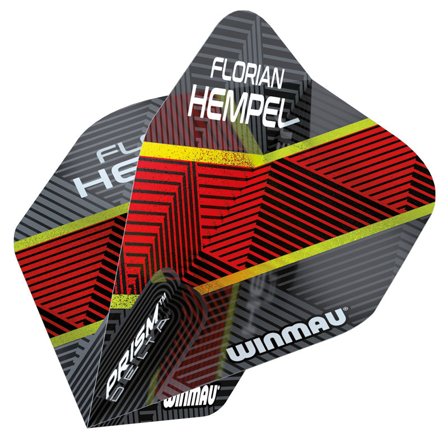 Florian Hempel Grey & Red Prism Delta Standard | Winmau.com