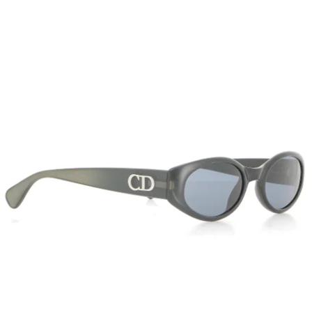 Dior Vintage Pre-Owned Solbriller Grå, Herre Vintage Accessories, Størrelse: ONE Size