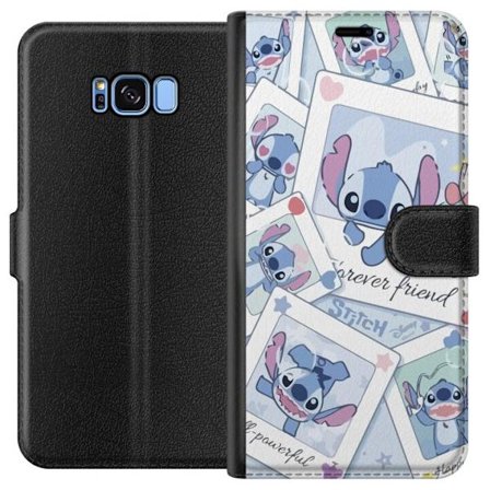 Yhteensopiva Lompakkokotelo Samsung Galaxy S8 Unelmoivat pilvet vaaleanpunaisina, lila ja sinisen sävyissä, kimaltelevine tähtineen ja pehmeän satumai