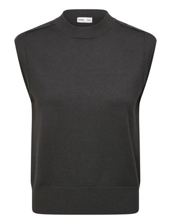 Mango | Knitted Waistcoat With Seam Detail | L