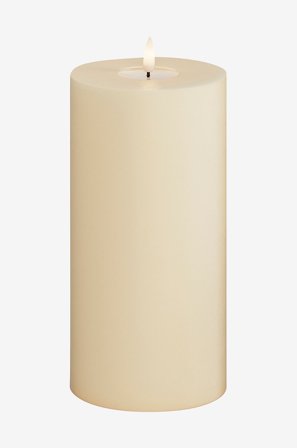 DeluxeHomeart - LED-pelarljus 10x20 cm - Vit - Ljus - Från Homeroom