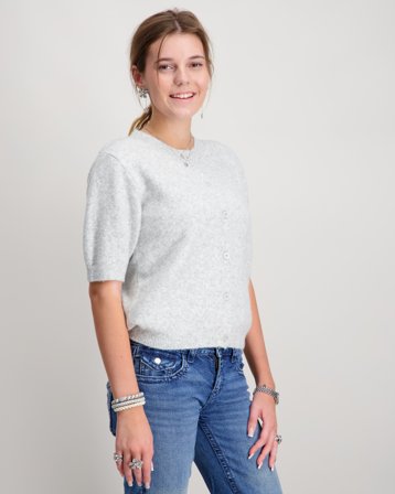 Grunt GRIsa SS Knit Cardigan Grau Pullover Mädchen - Kids Brand Store