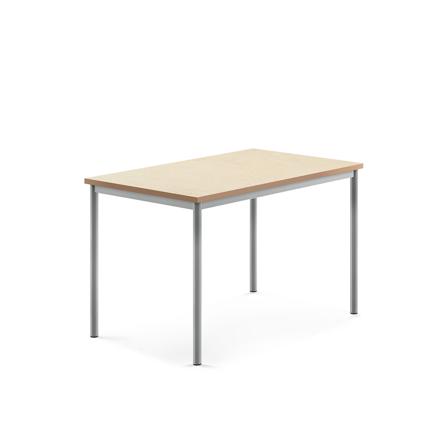 Tisch SONITUS, 1200x800x760 mm, Linoleum beige, alugrau