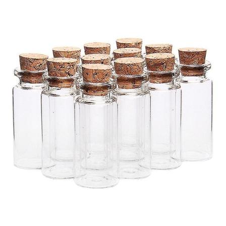 20 stk. Små Glassflasker med Korkpropp Ønskeflasker, For Bryllup, Kreasjoner og -n5829