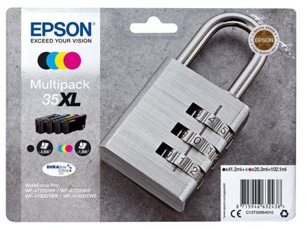 Epson 35XL Multipack - 4-pack - XL - svart, gul, cyan, magenta - original - blekkpatron