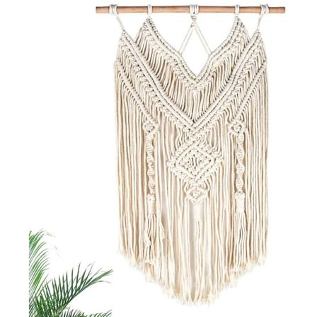 Macrame vægophæng gardin frynser guirlande banner vægdekoration håndvævet vægtæppe stort bryllup baggrund vægdekoration til stue