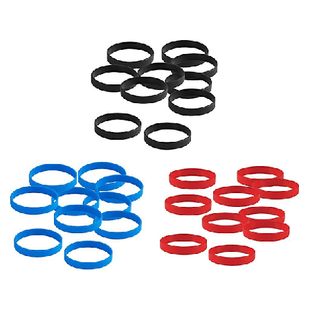 30 stk./pakke Blanke Silikone Armbånd Fashion Gummi Armbånd