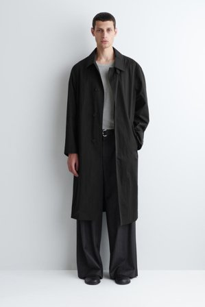 COS Men's Canotta Slim In Cotone A Coste in Grigio