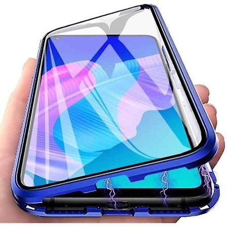 Samsung Galaxy A41 Etui Magnetisk Adsorpsjon 360 Grader Full Beskyttelse Støtsikker Metall Med Transparent L