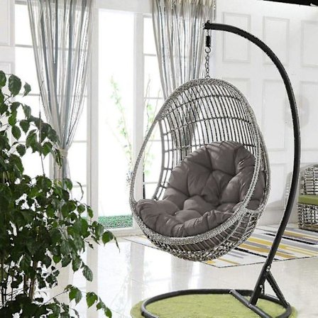 Kurv Eggstol Sitteputer Hage Hengekøye Vuggeputer