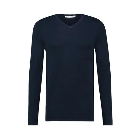 PureWhite, Sweater Blauw, Heren, Maat:XS,Viscose