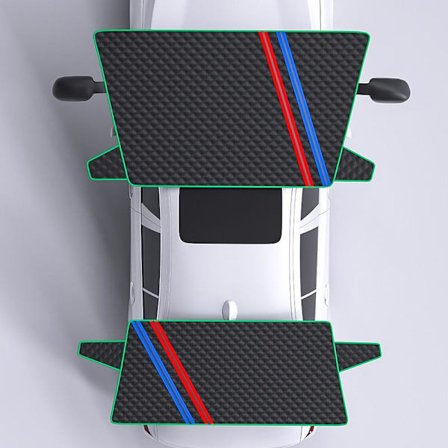 Bil solskydd halv täckning kläder vinter frostskyddsmedel och regnkräm solskyddsmedel och dammtätt solskydd halv längd bilskydd snöskydd