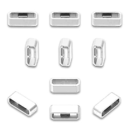 10 stk. klokkerem band holder løkke ring holder fast spenne for Garmin-venu 2s Hvit{yh}