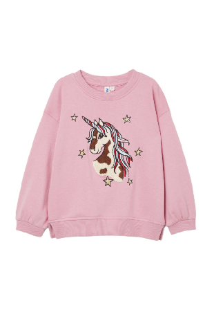 RIKIKI Collegetröja med frottémotiv NICE Hoodies & sweatshirts Rosa 86/92