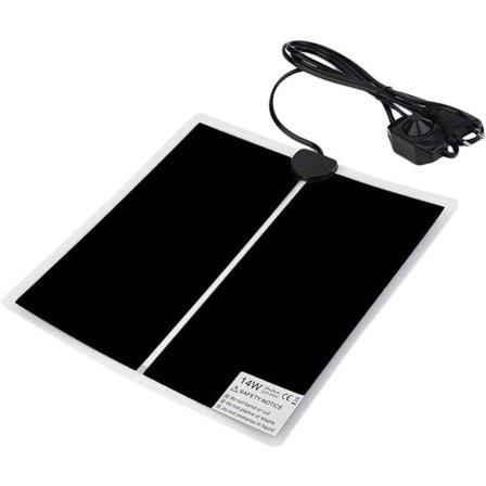 Reptilievarmemåtte 14W 110-120V vandtæt termostat med temperaturregulator kompatibel med akvarium til skildpadder firben frøer