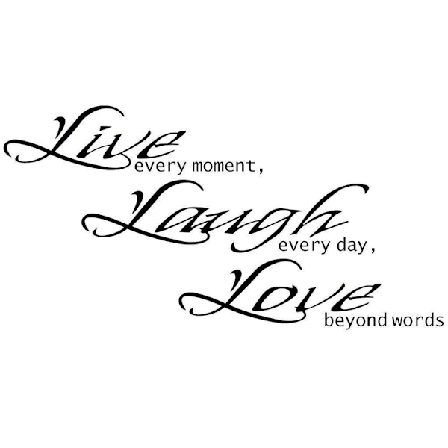 Väggord - Live, Laugh, Love