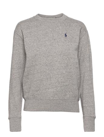 Fleece Pullover Tops Sweat-shirts & Hoodies Sweat-shirts Grey Polo Ralph Lauren