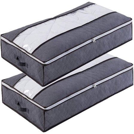 Sängynaluslaatikko 75L Suuri Sängynaluslipasto Vaatteiden Säilytys