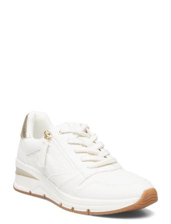 Women Lace-Up Lave Sneakers Hvit Tamaris*Betinget Tilbud