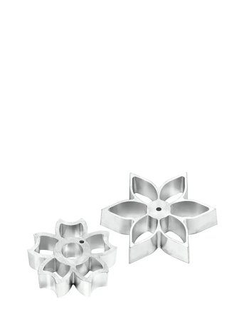 Plate it Buñuelos Rosettes Flower Power 2 Set Plate-It - Silver - ONE SIZE