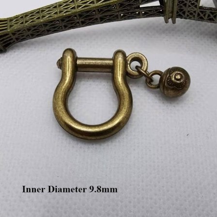 5 stk karabinkrok D buestifter 9,8MM6 6