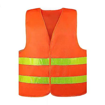 5 Pakkaus Turvavestit, Heijastavat Nauhat, Korkea Heijastavuus, Oranssi Turvavesti, Rakennusty maavesti Miehille ja Naisille, Varastot