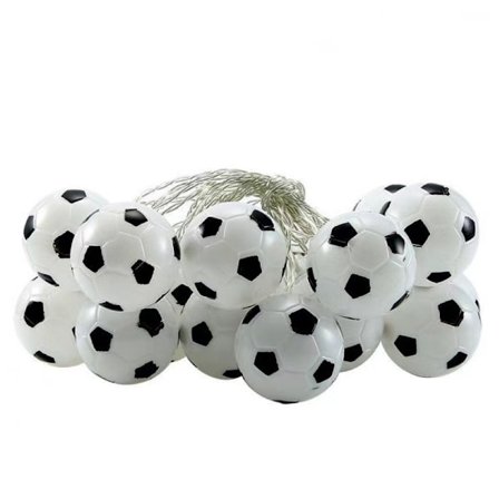 VM-dekorasjon Fotballstrengelys Fotballstrengelampe VM Fotballhengende lyslampe USB-lykter 20LEDs fargede lys