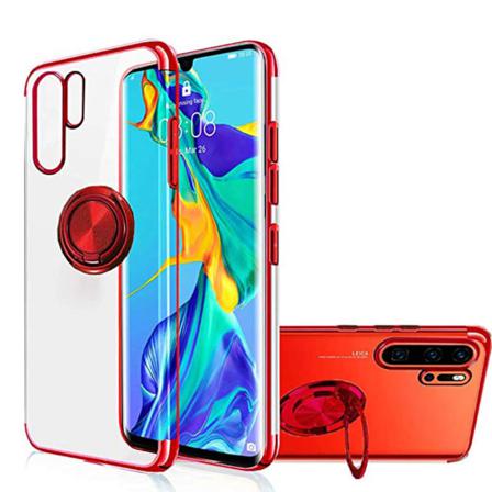 Huawei P30 Pro - Skal Med Ringhållare (floveme) Röd