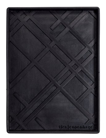 Shoe And Boot Tray Rubber Black Tica Copenhagen