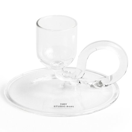 Hay Tiny Curved kynttilänjalka, clear