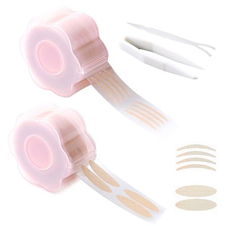 1200 stk. usynlig øjenlågstape, selvklæbende fiber øjenlågstape