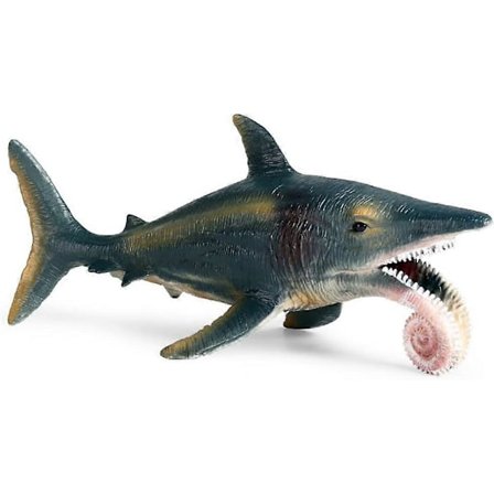 Stor Haj Legetøj Helicoprion, Plastik Assorteret Havdyr Haj Figur Realistisk Havmonster Dinosaur Figur til Samling Gave, Badelegetøj, Kage Topper