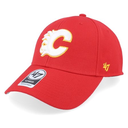 47 Brand - NHL Rot adjustable Cap - Calgary Flames Mvp Red/White Adjustable @ Hatstore