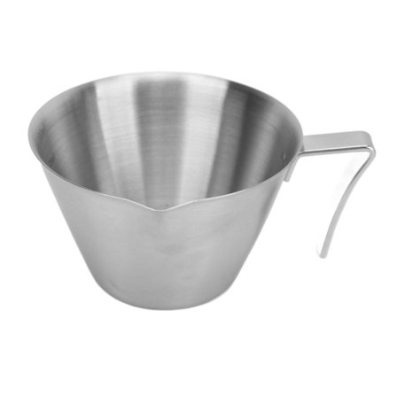 Kaffemålebæger i rustfrit stål med håndtag til køkken og kaffebar