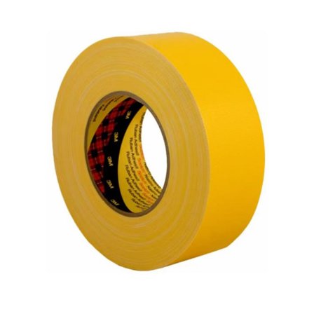 3M Tygtejp 389 25mmx50m gul - Lyreco - Emballage och lagerutrustning - Packtejper - Väv- och Silvertejp