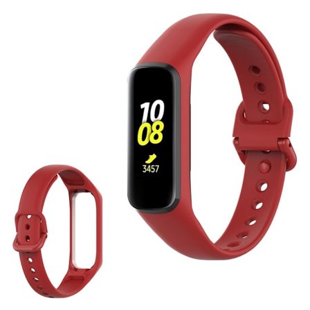 Samsung Galaxy Fit 2 simple silicone watch band - Red