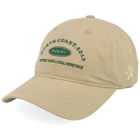 SQRTN - Beige unconstructed Keps - Coast Dad Cap Khaki Dad Cap @ Hatstore