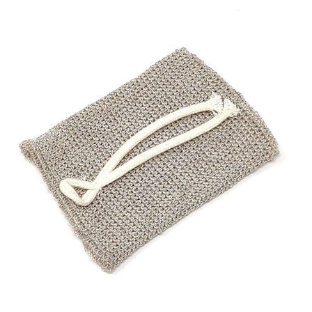 SÆBEVÆRKSTEDET Sæbepose af hør med kobber Hørfarvet, Skincare, Badetilbehør, Badehandsker