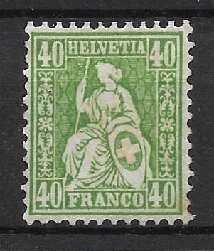 Schweiz 1862 - AFA 39 - Ubrugt