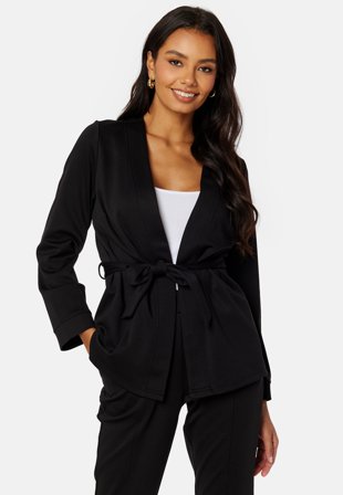 Happy Holly Alessi Kimono Jacket Black Klær