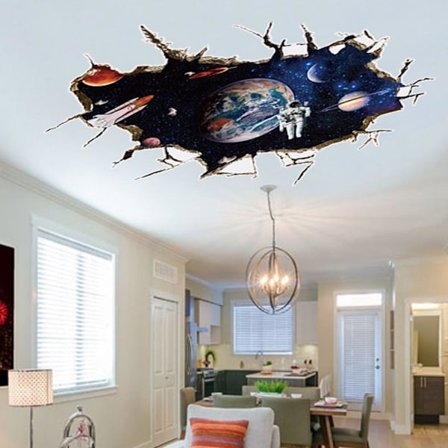 3D Irrotettava Seinätarra "Breaking The Wall" Vinyylitarrat/Seinämaalaus