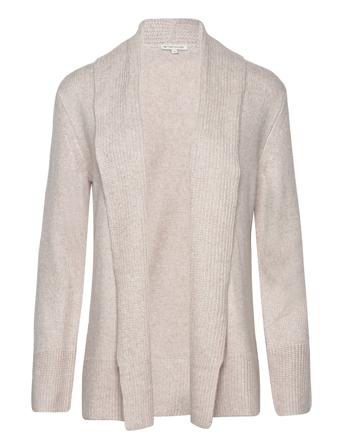 Knit Open Cardigan Strikkegenser Cardigan Beige Tom Tailor*Betinget Tilbud