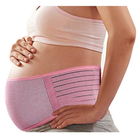 Maternity Belt Graviditetsstöd Bälte Bump Band Bukstöd Bälte Mage Rygg Bump Brace Rem (Rosa)