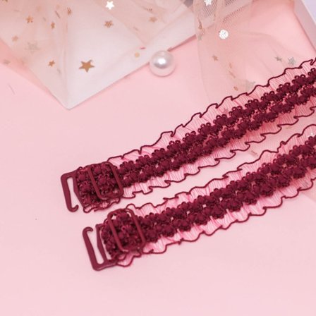 2 par BH-stropp bred skulderstropp RØD