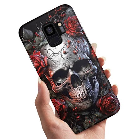 Samsung Galaxy S9 - Skal/Mobilskal Skull Roses