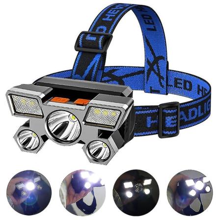 Hovedelygte Hovedlampe USB Genopladelig LED Hovedlampe Udendørs Camping Hovedlygte