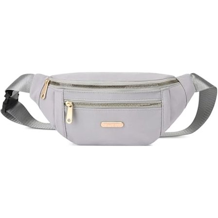 Taljetaske Mave Taske Mænd Kvinder Mode Festival Mave Taske Rejse Taljetaske Let Justerbar Taljetaske til Løb Gåture Vandring Jogging Grå
